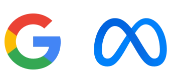 google and meta badge