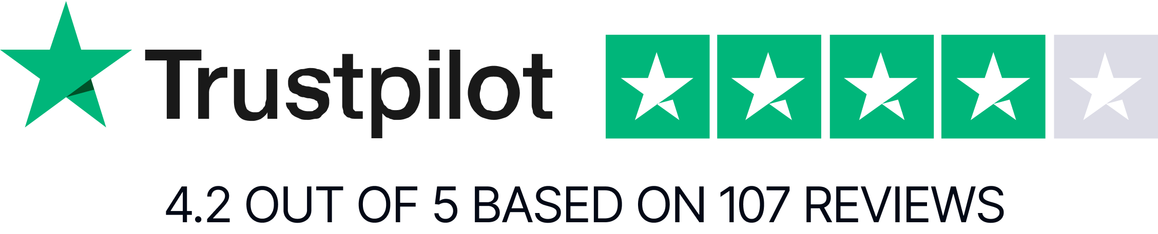 trustpilot 4.2 out of 5